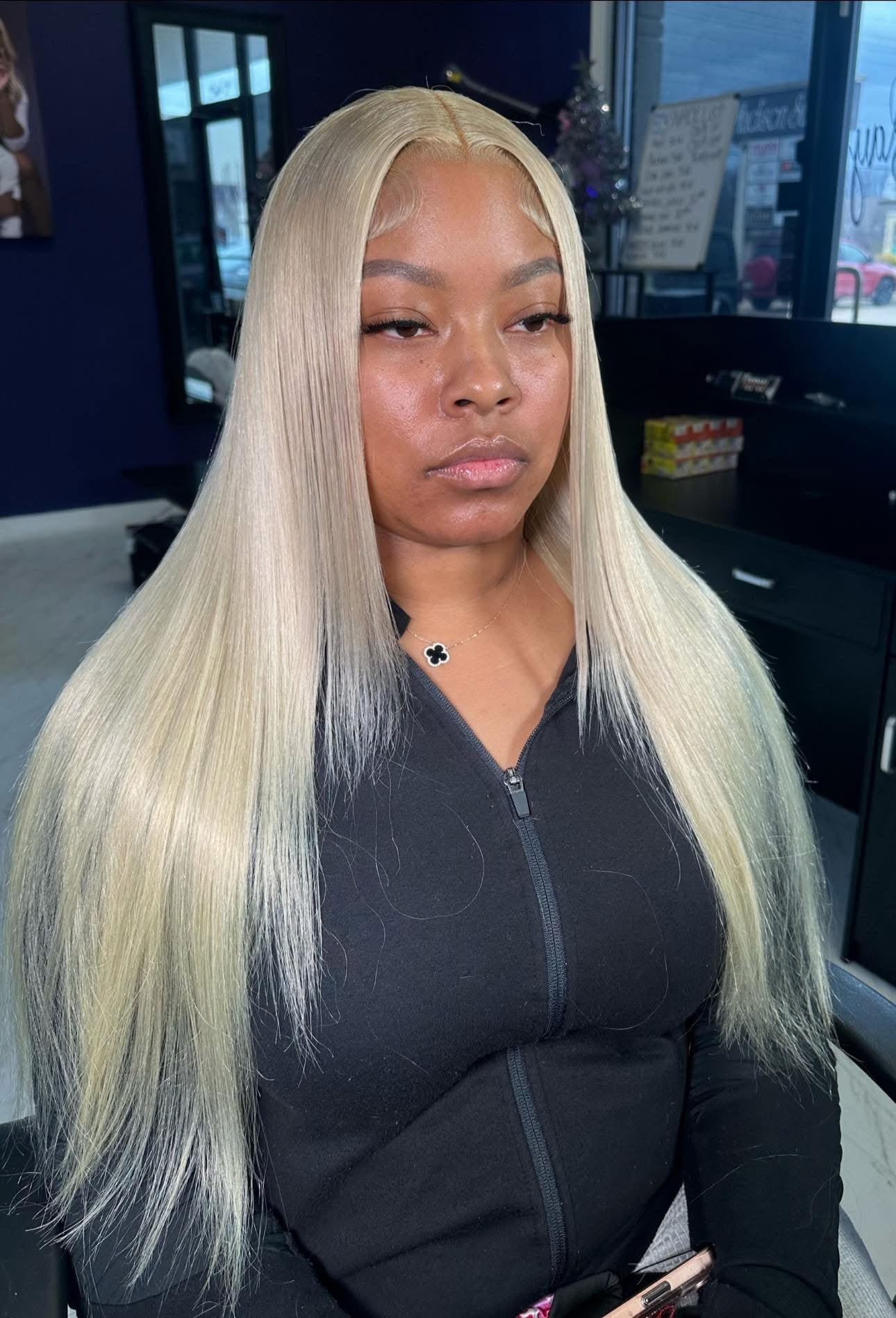 613 straight blonde 13x4 30inches Full Frontal HD Lace 200% Density baddie box