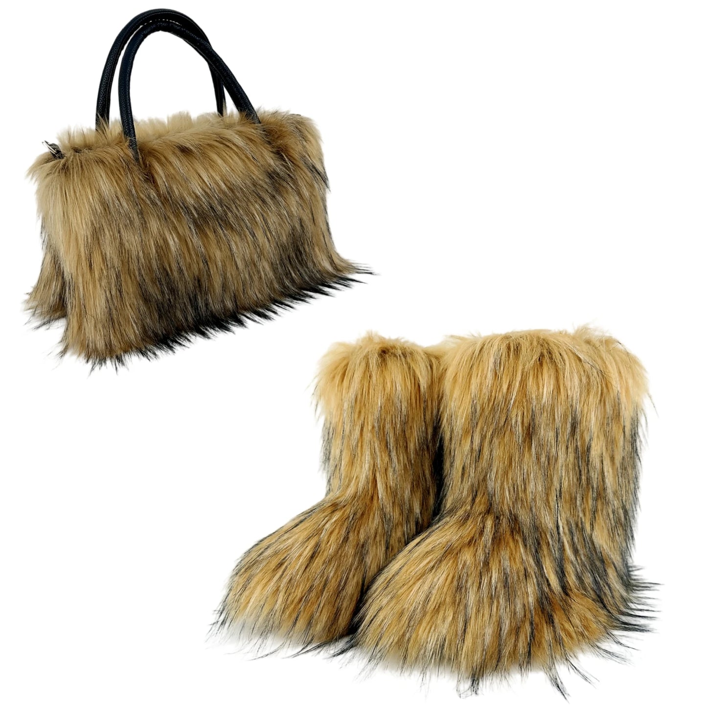 Fashion Women Handbag Autumn Winter Faux Fur Fluffy Handbags Soft Plush Designer Ladies Girl Shopper Purses for Travel Shopping