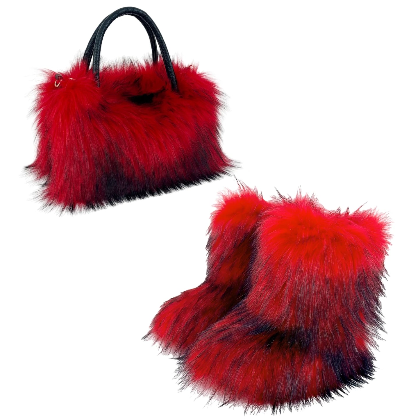 Fashion Women Handbag Autumn Winter Faux Fur Fluffy Handbags Soft Plush Designer Ladies Girl Shopper Purses for Travel Shopping