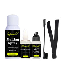 Melting Spray for Lace Wigs Lace Tint Mousse Wig Glue Waterproof Glue Remover Wig Installation Kit Set