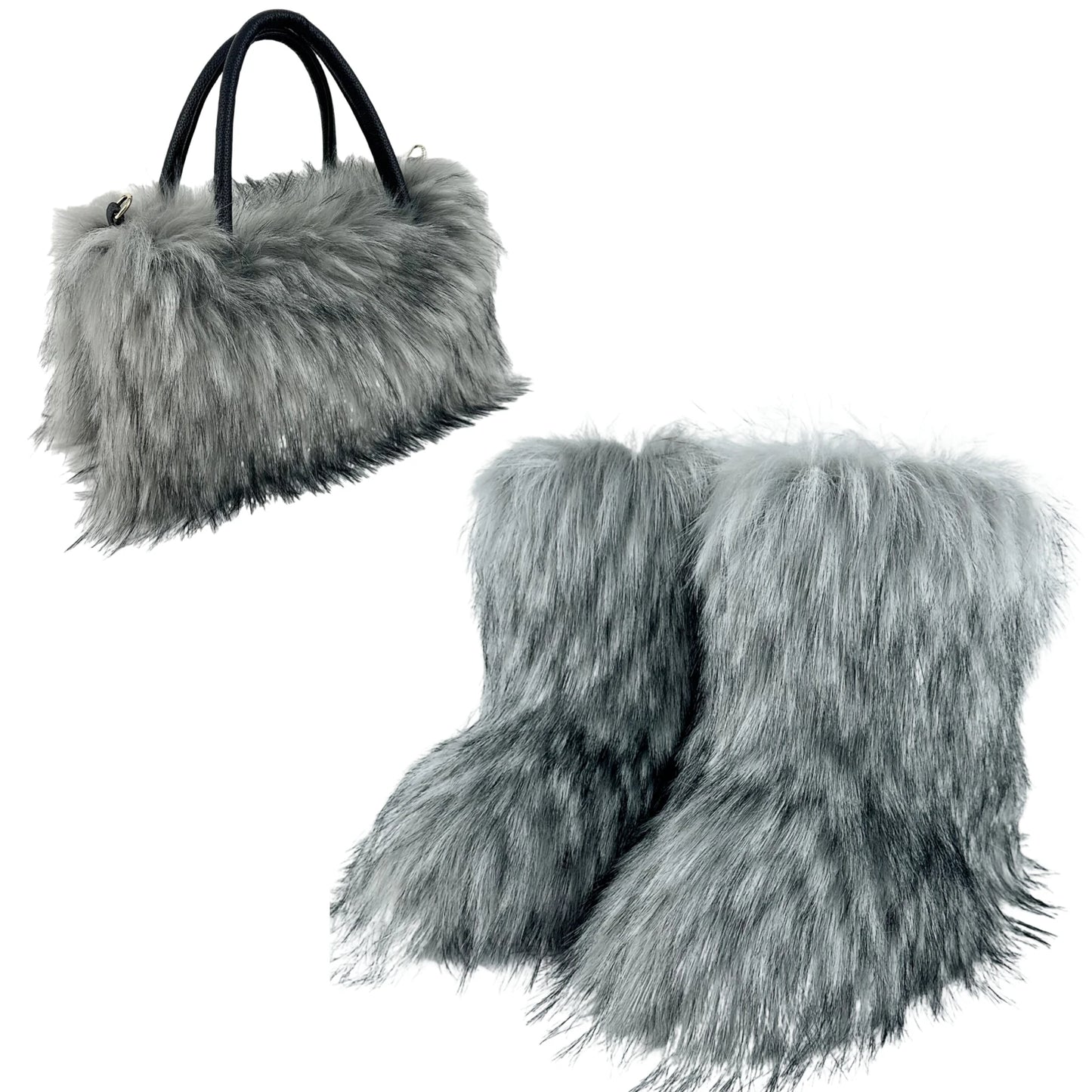 Fashion Women Handbag Autumn Winter Faux Fur Fluffy Handbags Soft Plush Designer Ladies Girl Shopper Purses for Travel Shopping