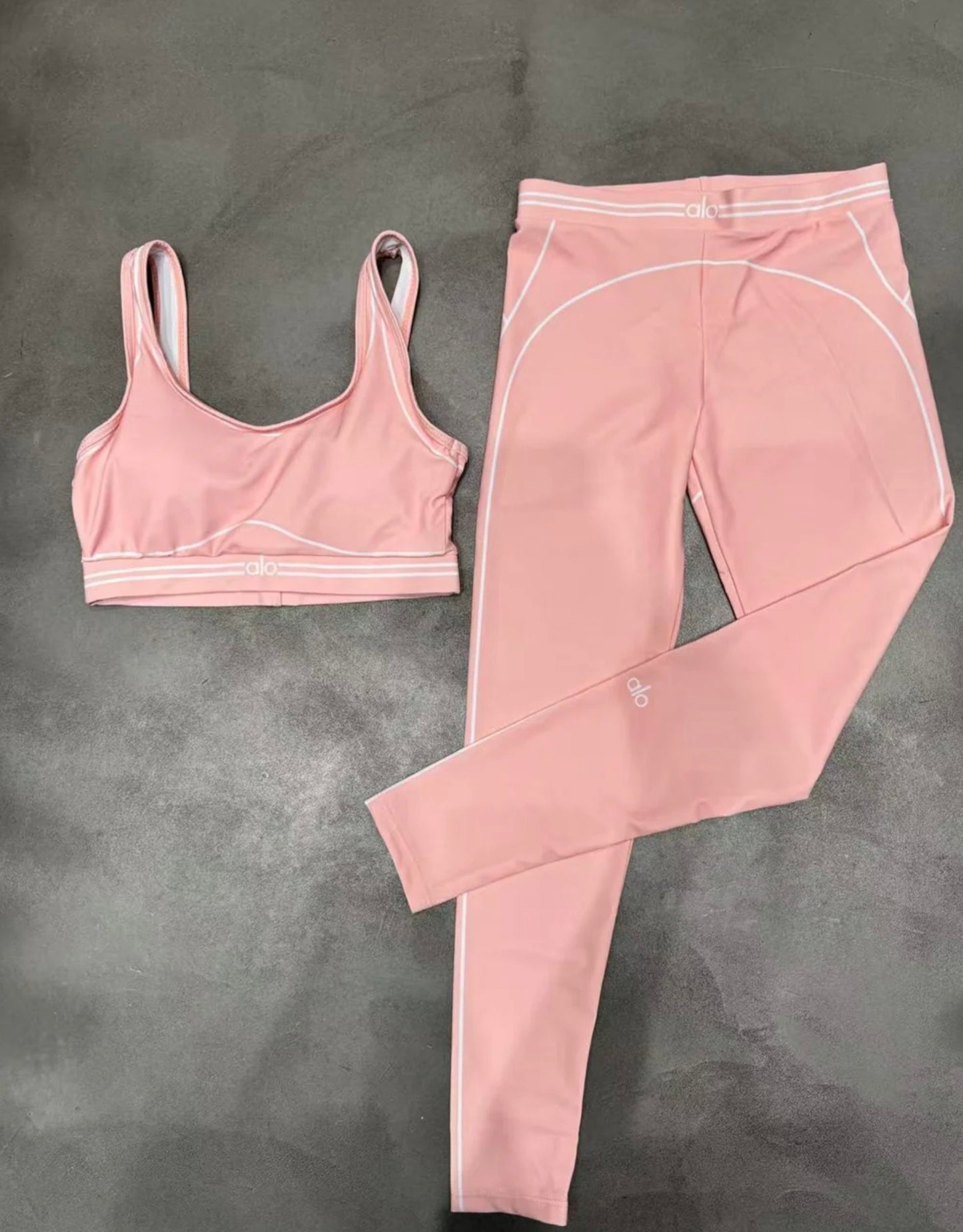 Alo Tracksuits Women'S Suits Fashion Pants Female Soild 2 Piece set