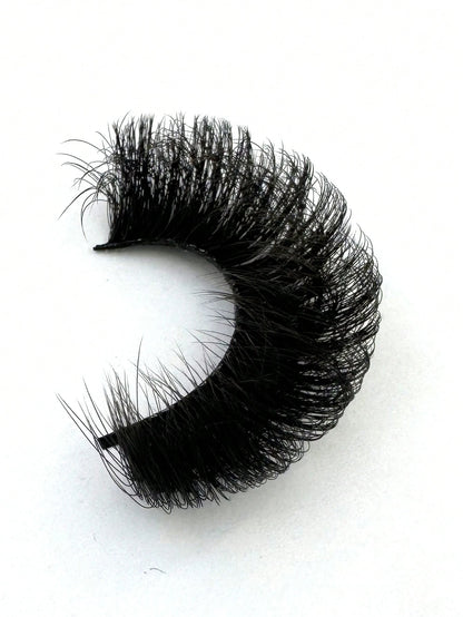 7 Pairs 25Mm Dramatic Faux Mink Eyelashes, Fluffy 3D Lashes,Long Thick Volume Natural Faux Mink False Eyelashes, Thick Cross False Lashes, Multi-Layered Curly Lashes, Create Dramatic Thick Effect Suitable for Parties and Celebrations