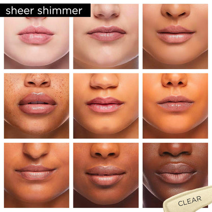 Pure Illumination Lip Gloss - Led-Lit Applicator W/Side Mirror - Non-Sticky, Moisturizing & Hydrating Lip Glosses - Soothes & Protects Dry Chapped Lips (Clear)