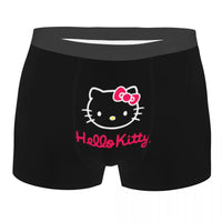 Hello Kitty Cute Face Boxers Briefs Ultra Soft Underwear Printed Novelty Underpants