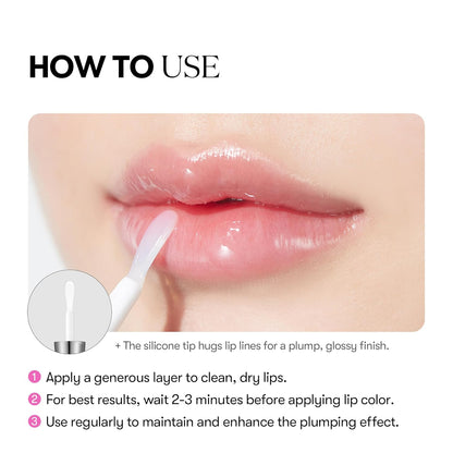 Reedle Shot Lip Plumper, Hydrating & Volumizing Clear Lip Gloss, Microneedling Effect & Hyaluronic Acid for Fuller, Smoother Lips, 0.15 Oz (4.3 G) (Beginner)