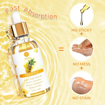 3 Packs Yoni Oil for Women - Feminine Care Oil - All Natural Vaginal Essential Oils, Reduces Odor, Restores Ph Balance and Wetness, 1 Fl Oz/Pc Strawberry Pineapple Peach Scent