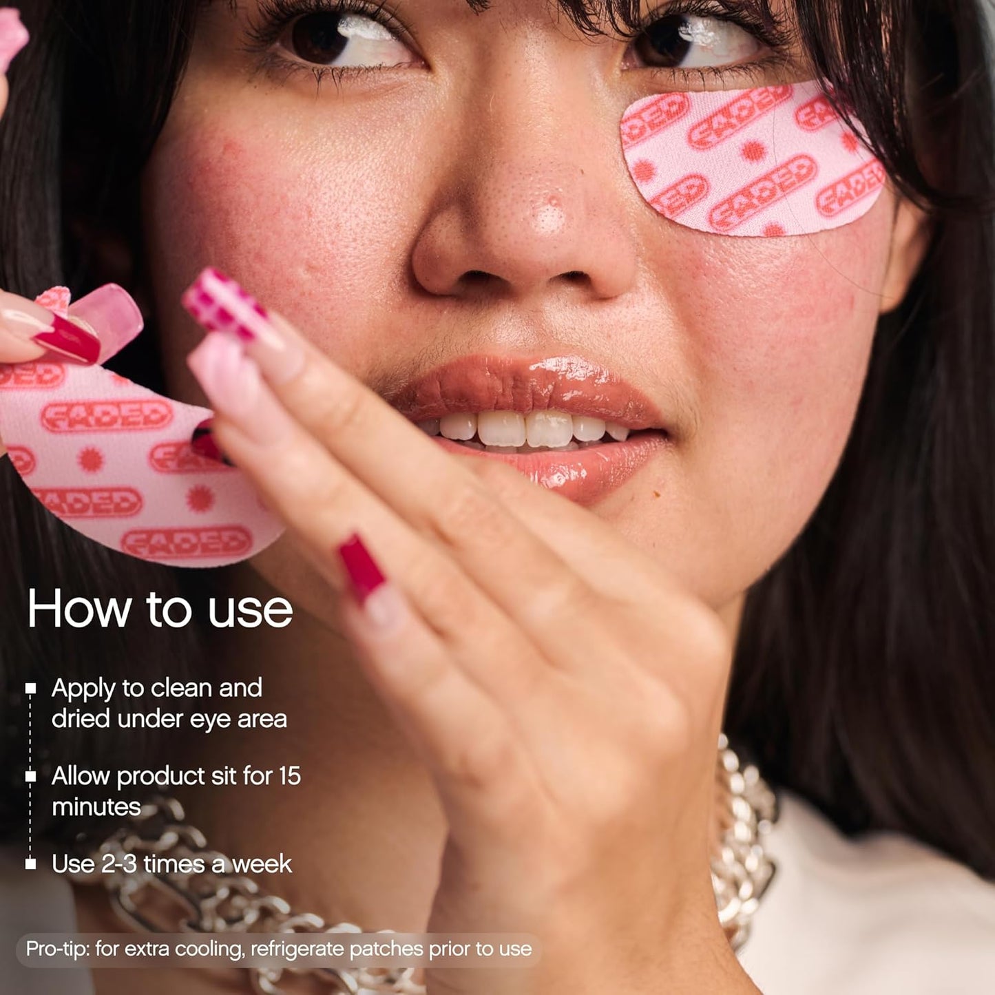 Faded Brightening under Eye Masks | Revitalizing Patches to Depuff, Hydrate, and Illuminate | Diminishes Dark Circles and Fine Lines | Made with Kojic Acid, Caffeine & Niacinamide