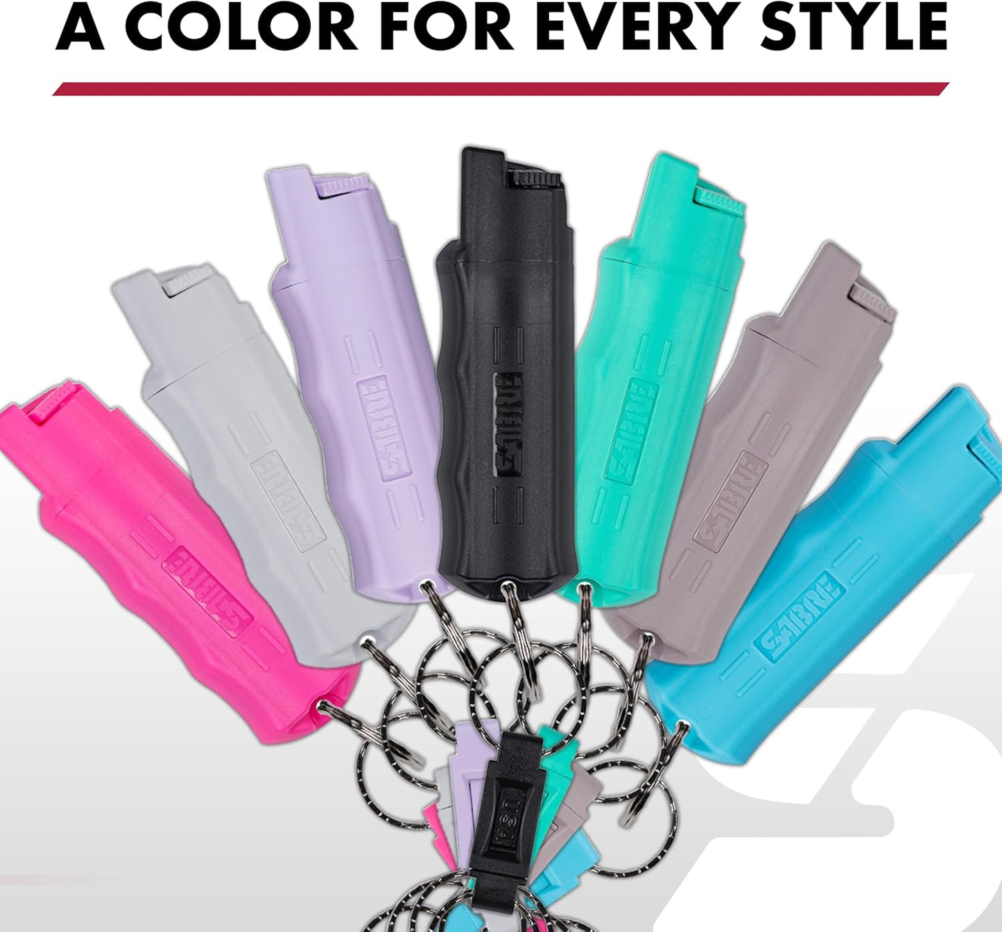 Pepper Spray, Quick Release Keychain for Easy Carry and Fast Access, Finger Grip for More Accurate and Faster Aim, Maximum Police Strength OC Spray, 0.54 Fl Oz, Secure and Easy to Use Safety