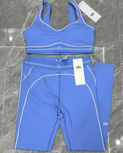 Alo Tracksuits Women'S Suits Fashion Pants Female Soild 2 Piece set