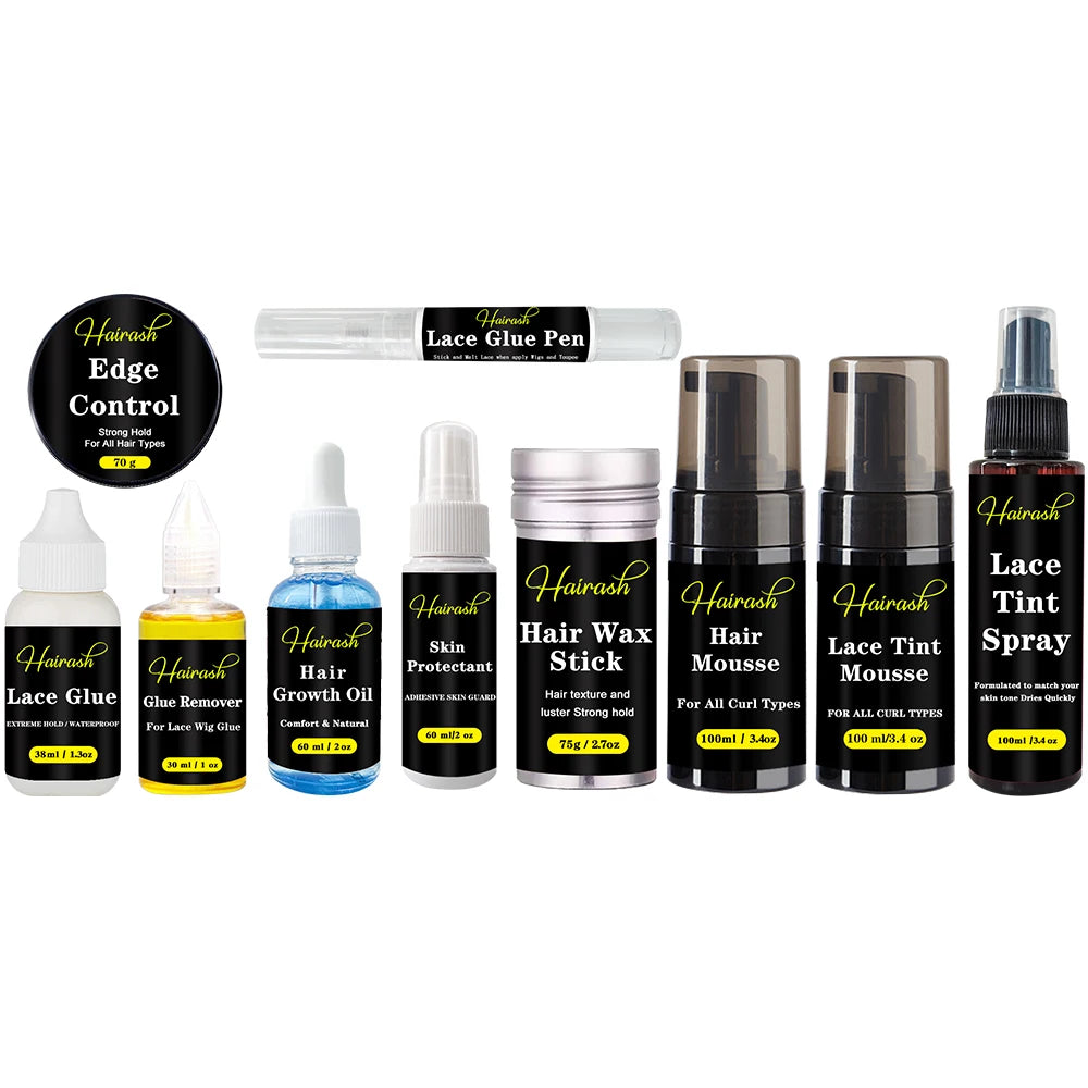 Melting Spray for Lace Wigs Lace Tint Mousse Wig Glue Waterproof Glue Remover Wig Installation Kit Set
