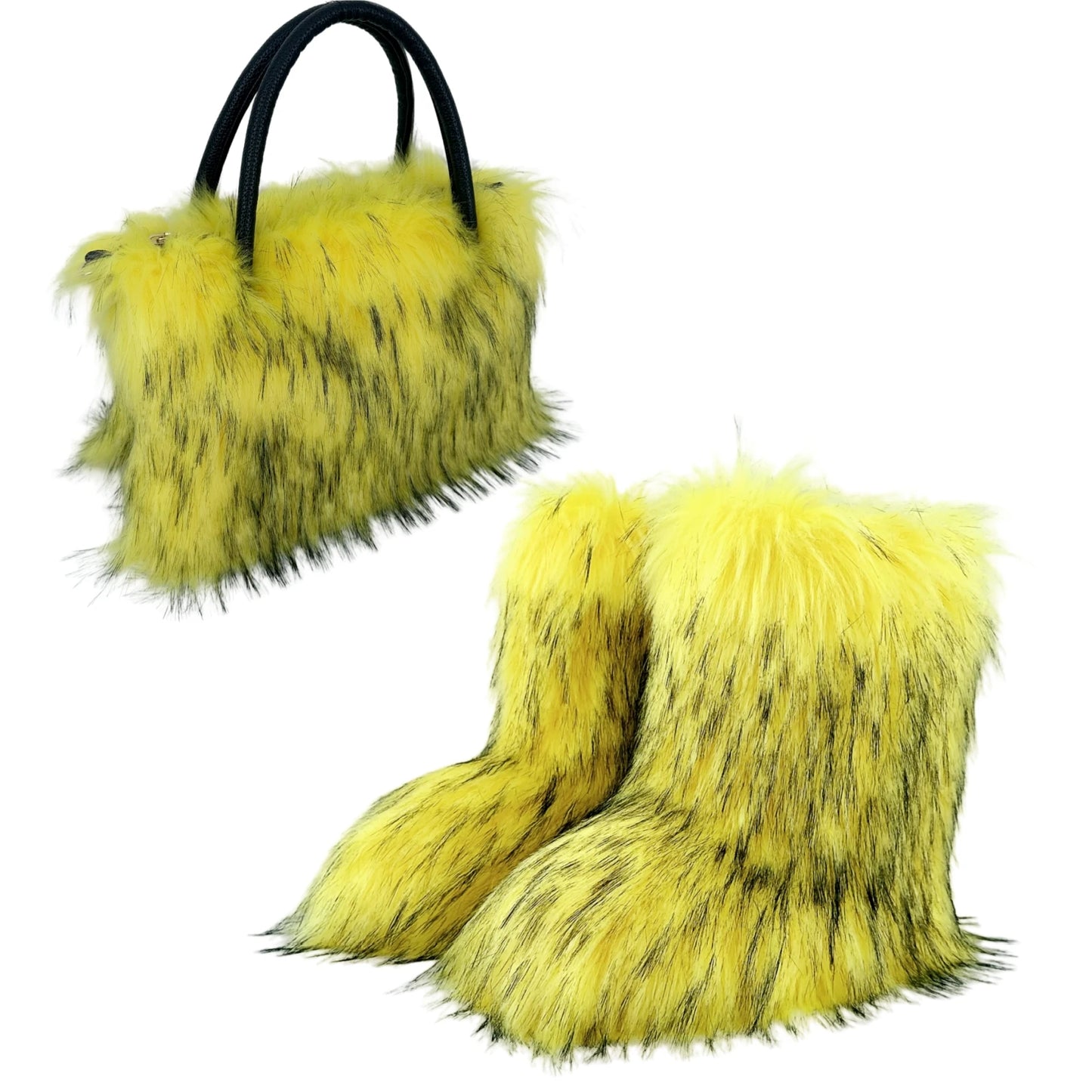 Fashion Women Handbag Autumn Winter Faux Fur Fluffy Handbags Soft Plush Designer Ladies Girl Shopper Purses for Travel Shopping