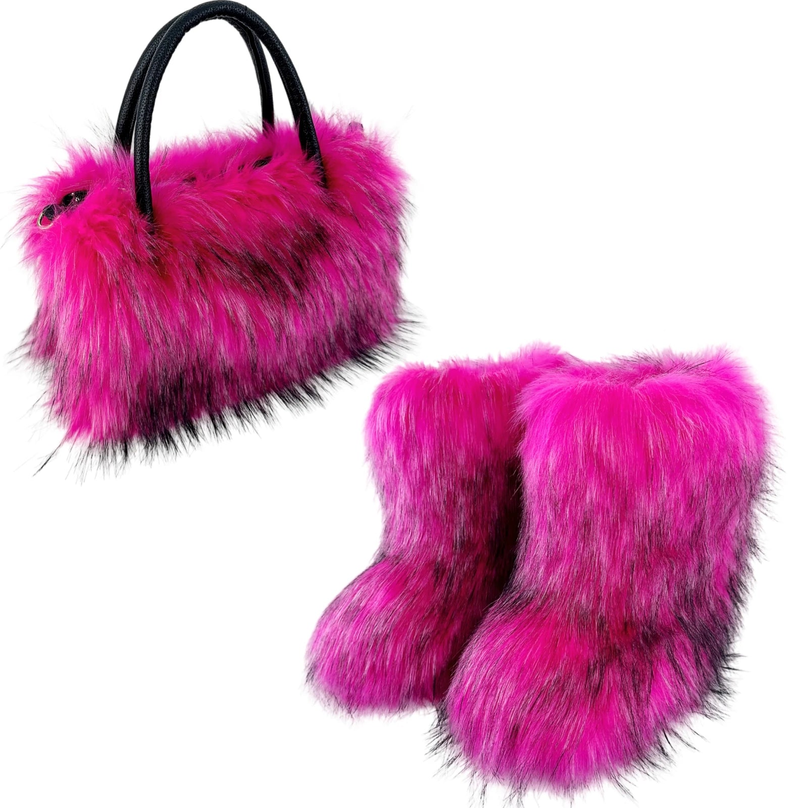 Fashion Women Handbag Autumn Winter Faux Fur Fluffy Handbags Soft Plush Designer Ladies Girl Shopper Purses for Travel Shopping