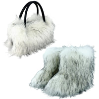 Fashion Women Handbag Autumn Winter Faux Fur Fluffy Handbags Soft Plush Designer Ladies Girl Shopper Purses for Travel Shopping