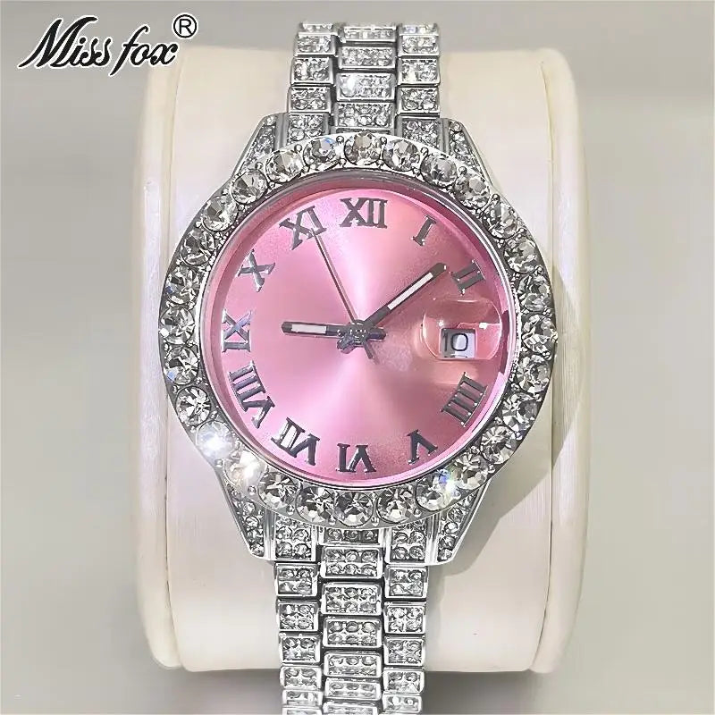 Pink Women Watches Luxury Small Face Elegant Quartz Watch for Ladies Icy Look Party Jewelry Mini Babe so Cute Arm Clock