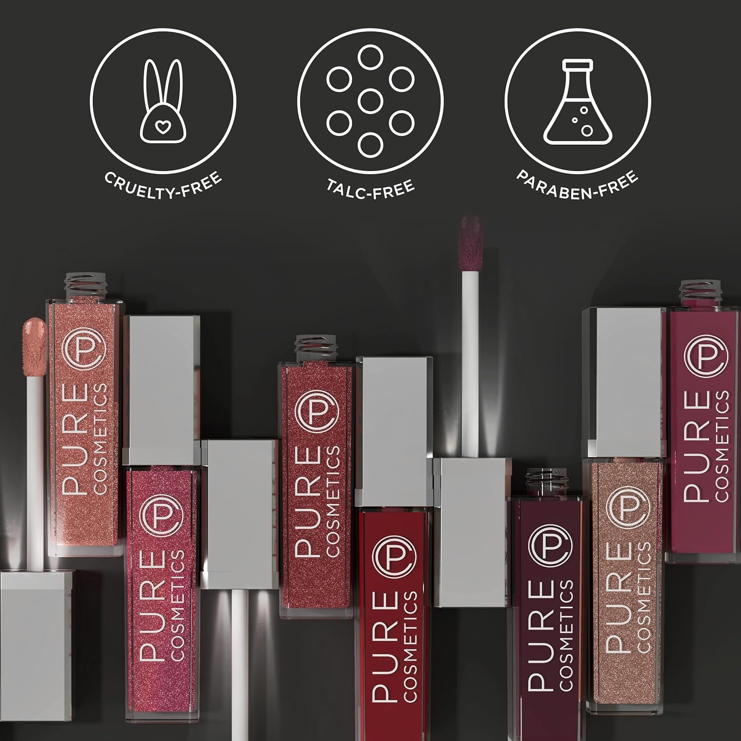 Pure Illumination Lip Gloss - Led-Lit Applicator W/Side Mirror - Non-Sticky, Moisturizing & Hydrating Lip Glosses - Soothes & Protects Dry Chapped Lips (Clear)